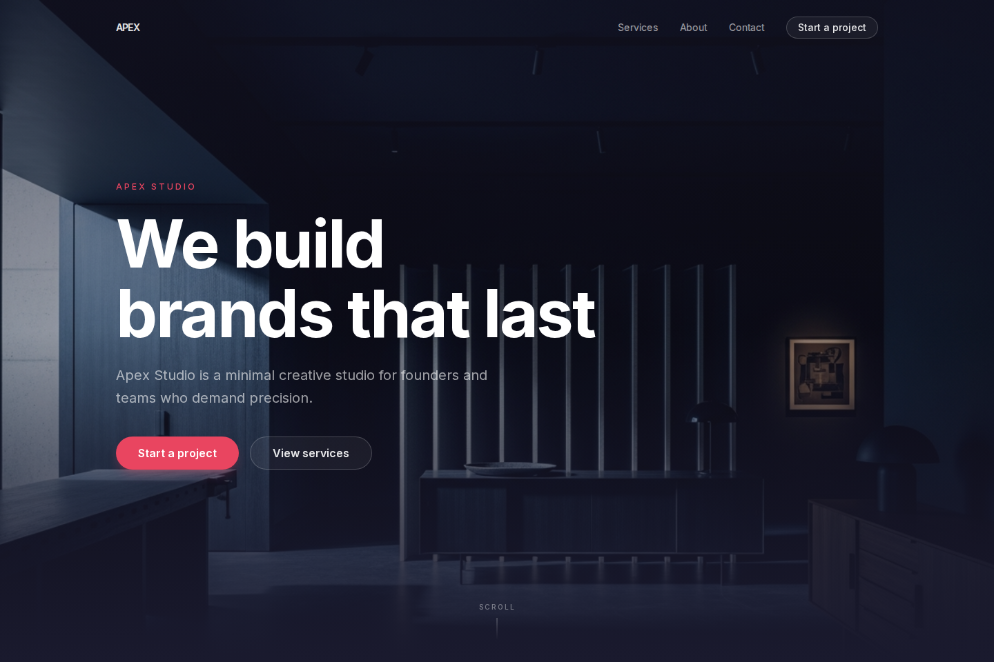 Apex Studio website